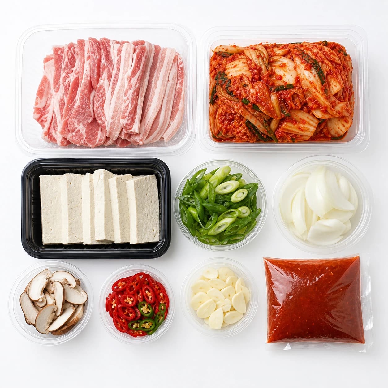 통삼겹 김치찌개