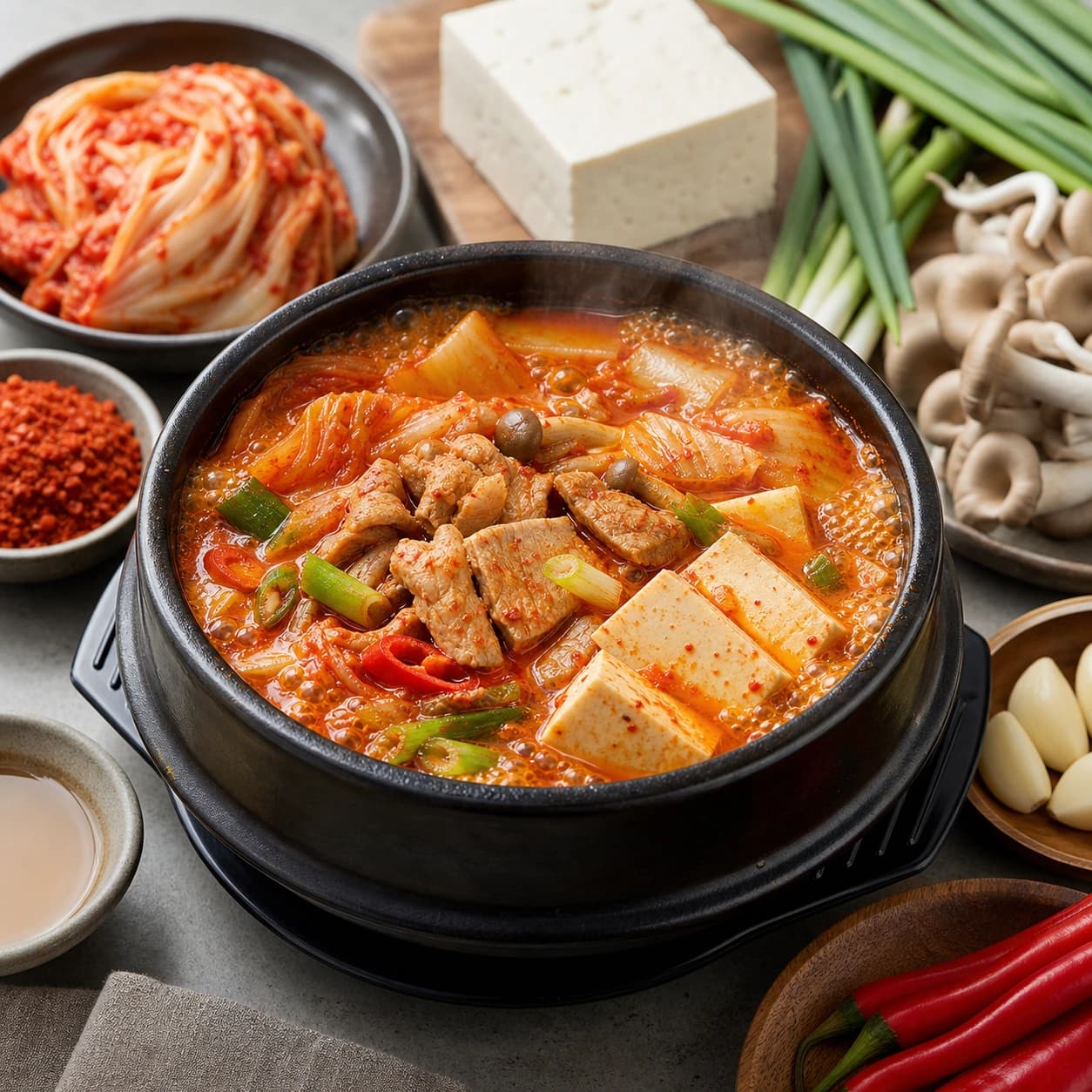 통삼겹 김치찌개 2