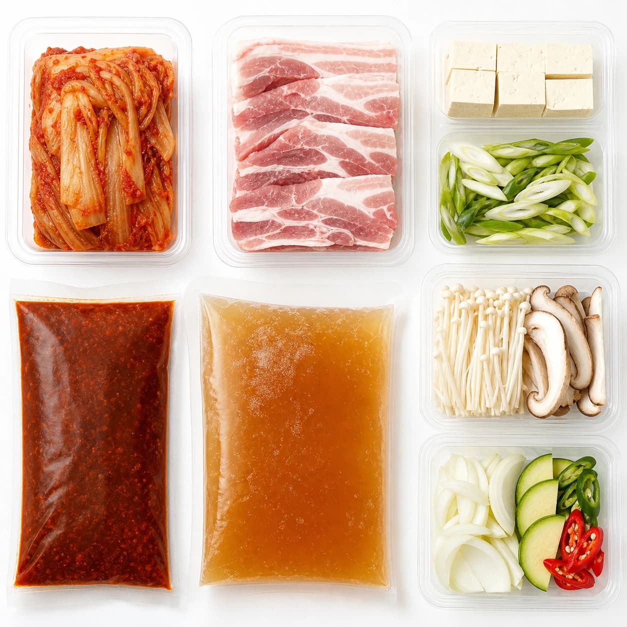 통삼겹 김치찌개 3